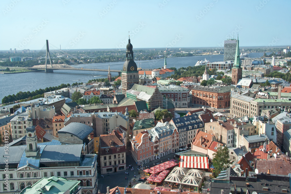 View of Riga from above