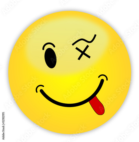 Smiley Button Zunge  #130509-svg02