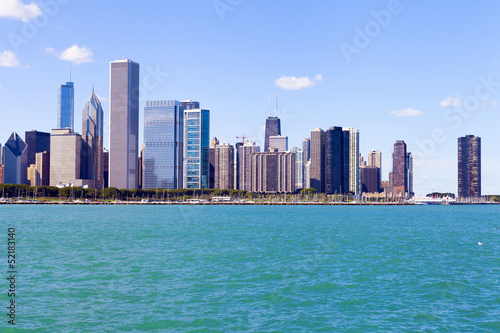 Chicago Skyline In Summer © maksymowicz