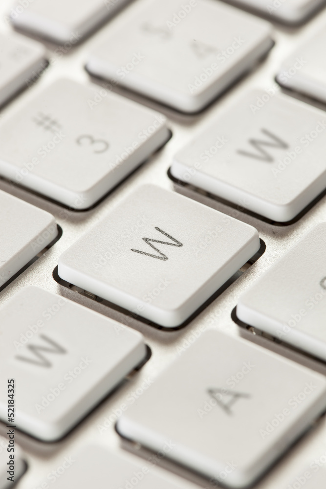 World Wide Web on a Grey Computer Keyboard