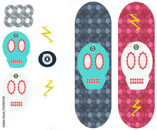 skateboard vector