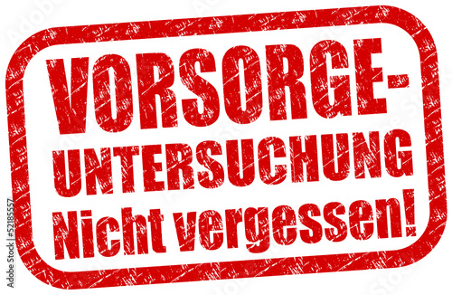 Vorsorge Untersuchung Stempel  #130509-svg07
