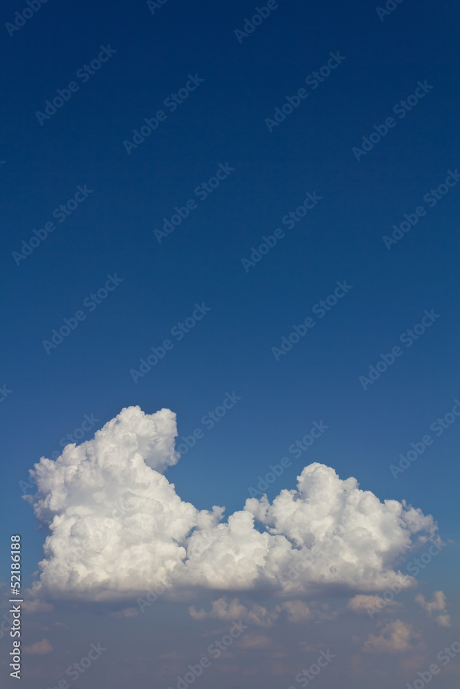 Background of clouds and a bright blue sky clean Background of clouds and a bright blue sky clean