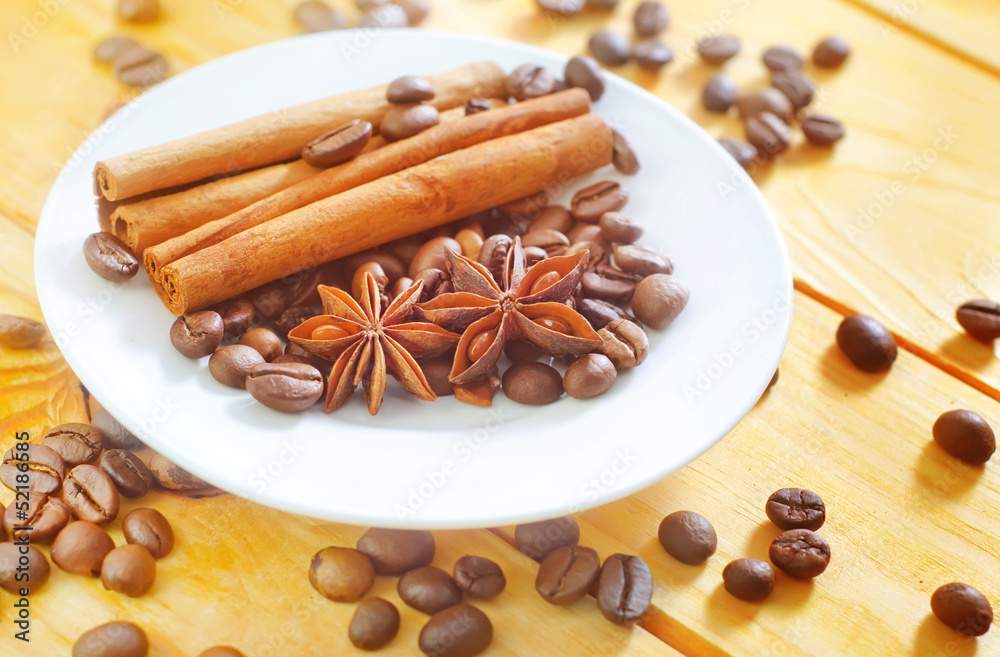 Fototapeta premium aroma spice and coffee