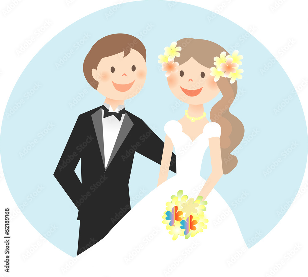 結婚をするカップル 結婚をするカップル