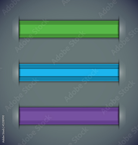 Self-adapting plastic ribbons. EPS10.