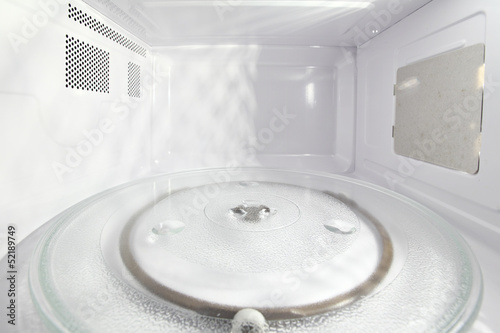 Inside of microwave