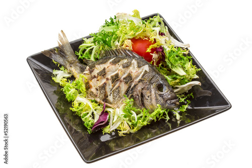 Grilled Tilapia with salad