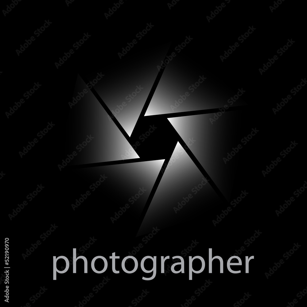 Vector logo photographer