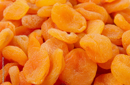 dried apricots close-up