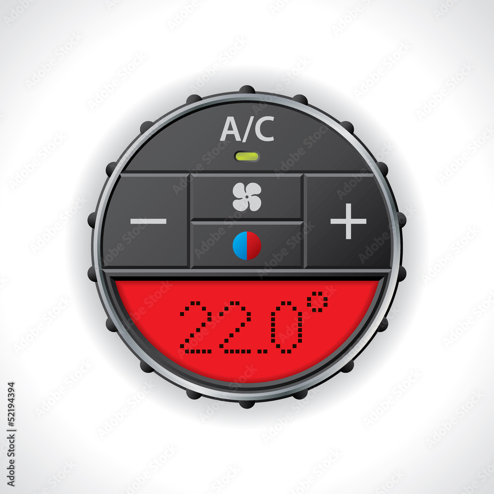 Air conditioning gauge with red display Air conditioning gauge with red display