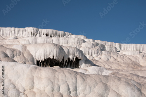 Obraz na płótnie Travertine pools and terraces in Pamukkale (Turkey) w salonie