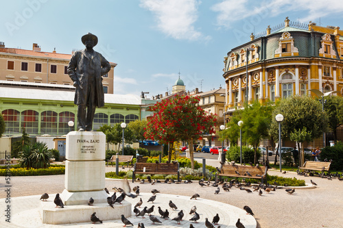 Kasalisni Park and Ivan Zajc Monument in Rijeka, Croatia photo