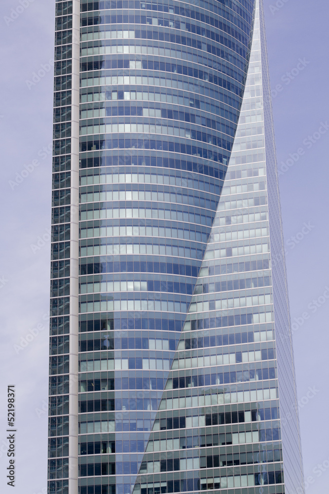 Modern building with blue sky on the background
