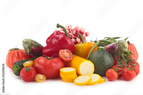 isolated heap of vegetables