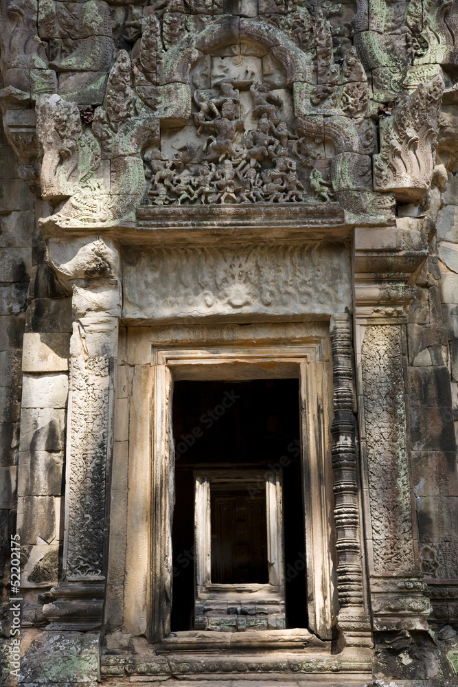 ENtrance to a temple in Angkor, Siem Reap, Cambodia