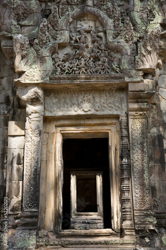 ENtrance to a temple in Angkor  Siem Reap  Cambodia
