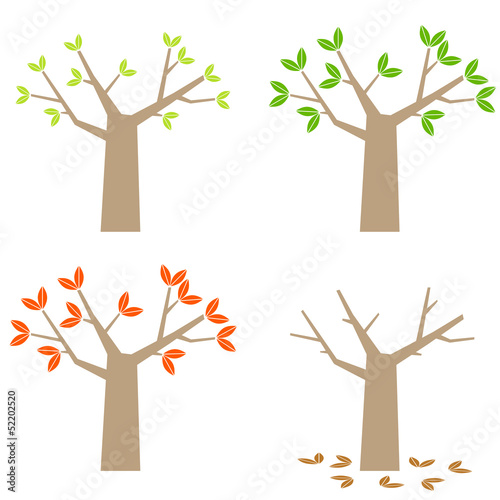 four seasons simple tree