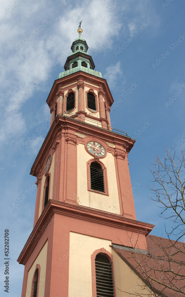 Holy Cross Church (1700), spire (Offenburg, Germany)