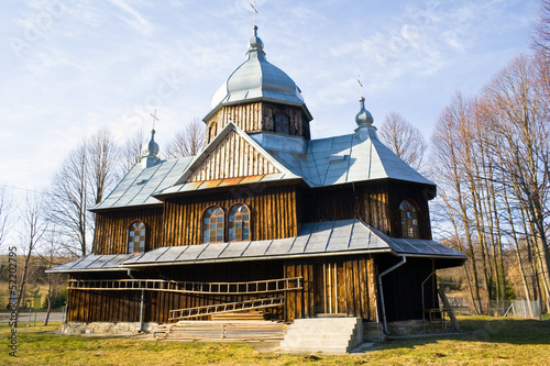 An old Orthodox church in Chmiel, Bieszczady Mountains photo