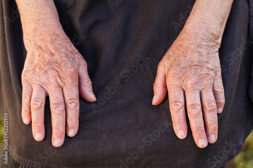 Elderly woman's hands