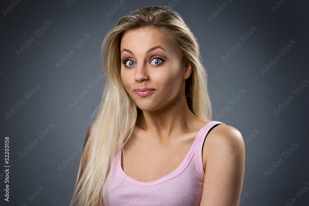 portrait of a emotional girl portrait of a emotional girl