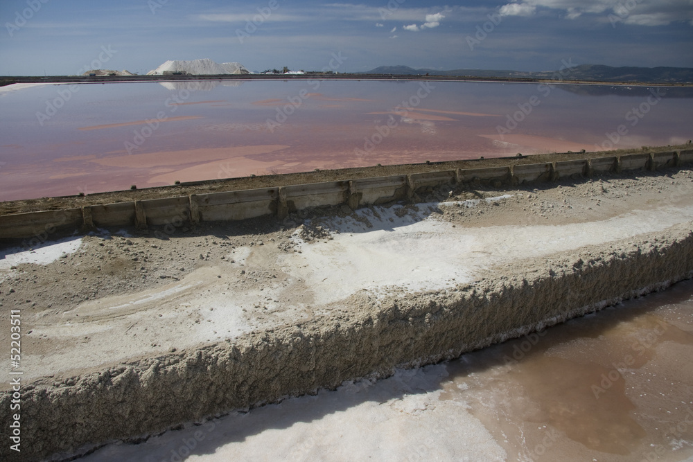 Salt mine in Sant'Antioco, Sardinia
