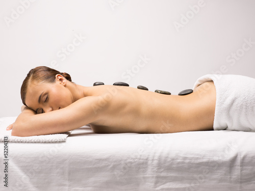 Hot Stone Frau Wellness Massage
