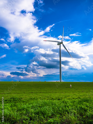 Wind turbine - white energy