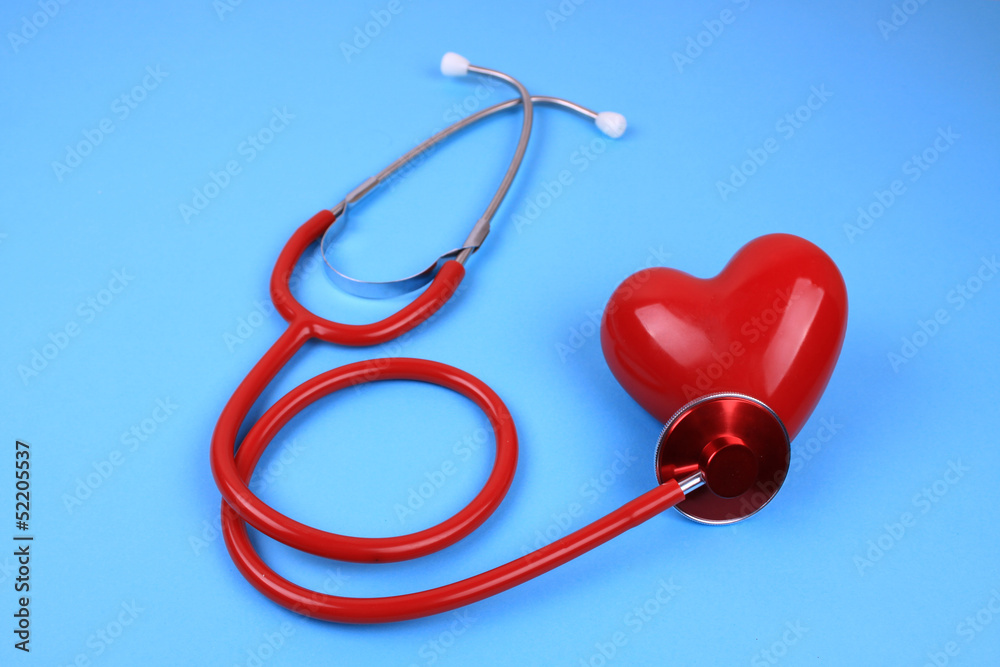 Heart and Stethoscope Heart and Stethoscope
