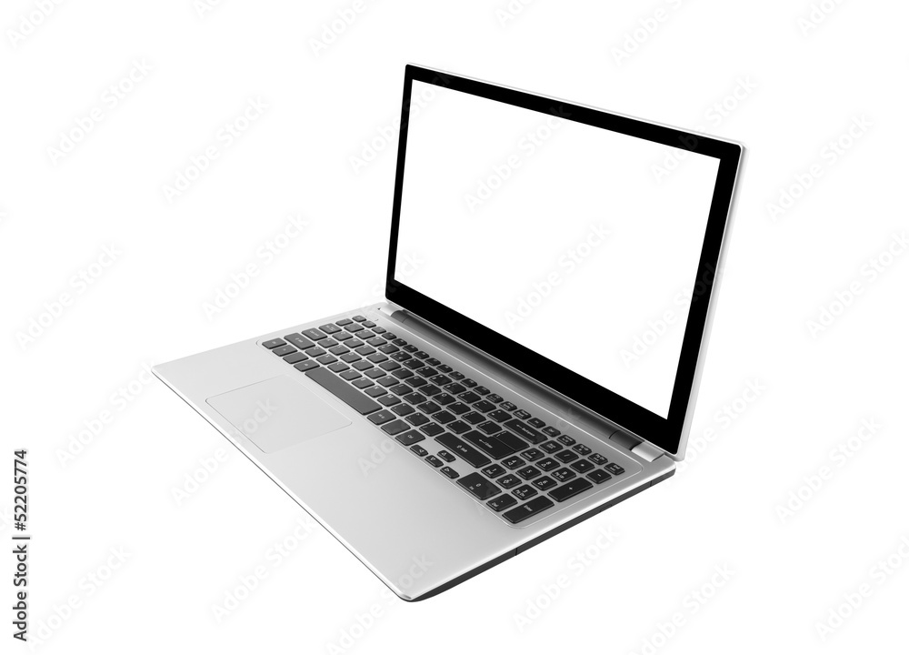 Laptop isolated on white with clipping path Laptop isolated on white with clipping path