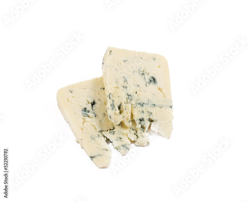 Danablue danish blue cheese isolated photo