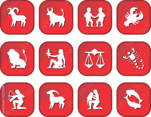 12 zodiac buttons