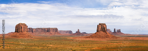 Classic Panorama of American West, Monument Valley