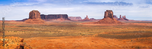 Classic Panorama of American West, Monument Valley photo