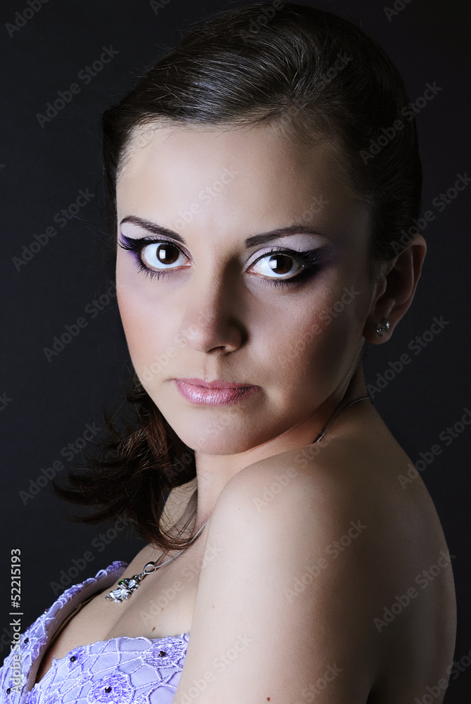 portrait of a beautiful girl with professional makeup portrait of a beautiful girl with professional makeup