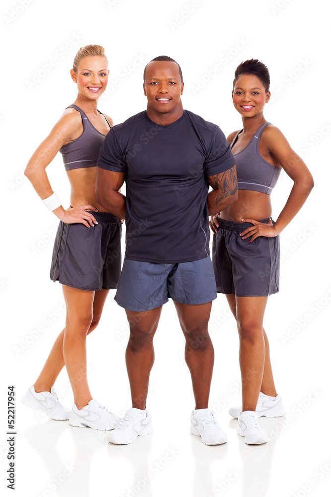 Obraz premium group of personal trainers