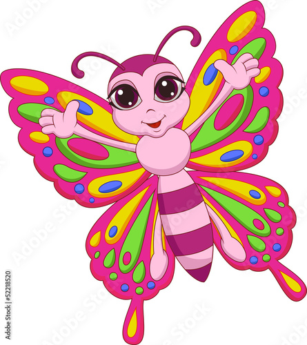 Photography Cute butterfly cartoon