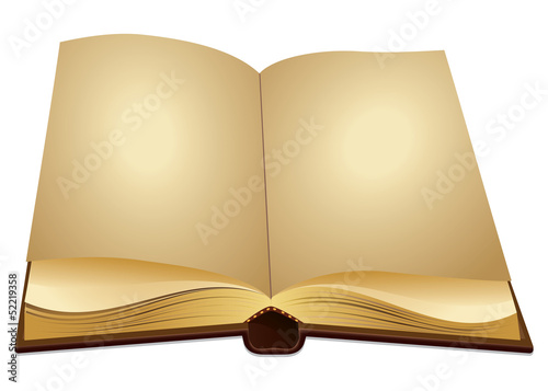 Open ancient Book