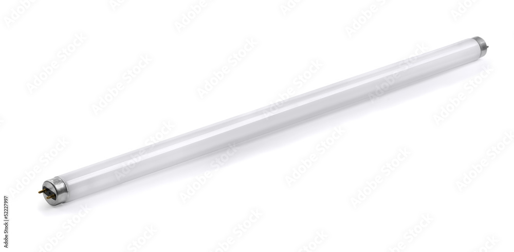 Fluorescent tube lamp Stock Photo | Adobe Stock