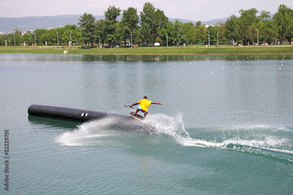 Fototapeta premium Water skiers