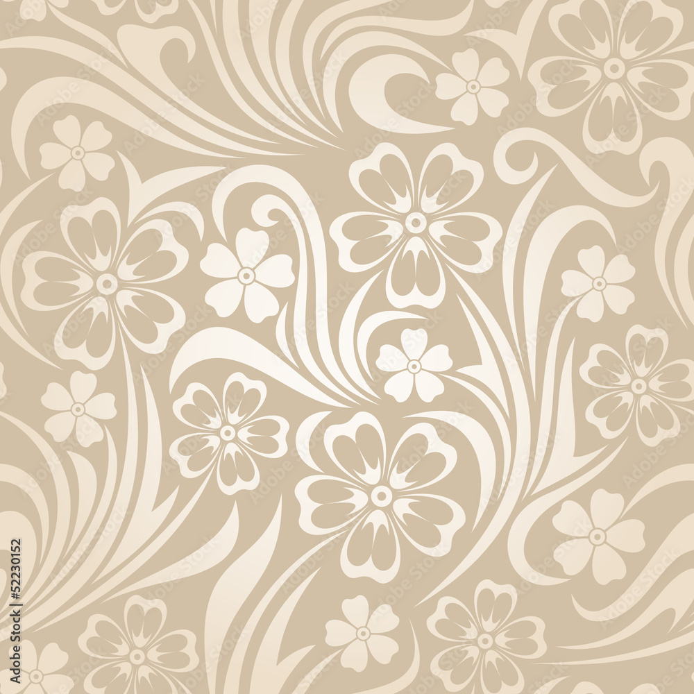 Seamless floral pattern. Vector illustration. Seamless floral pattern. Vector illustration.