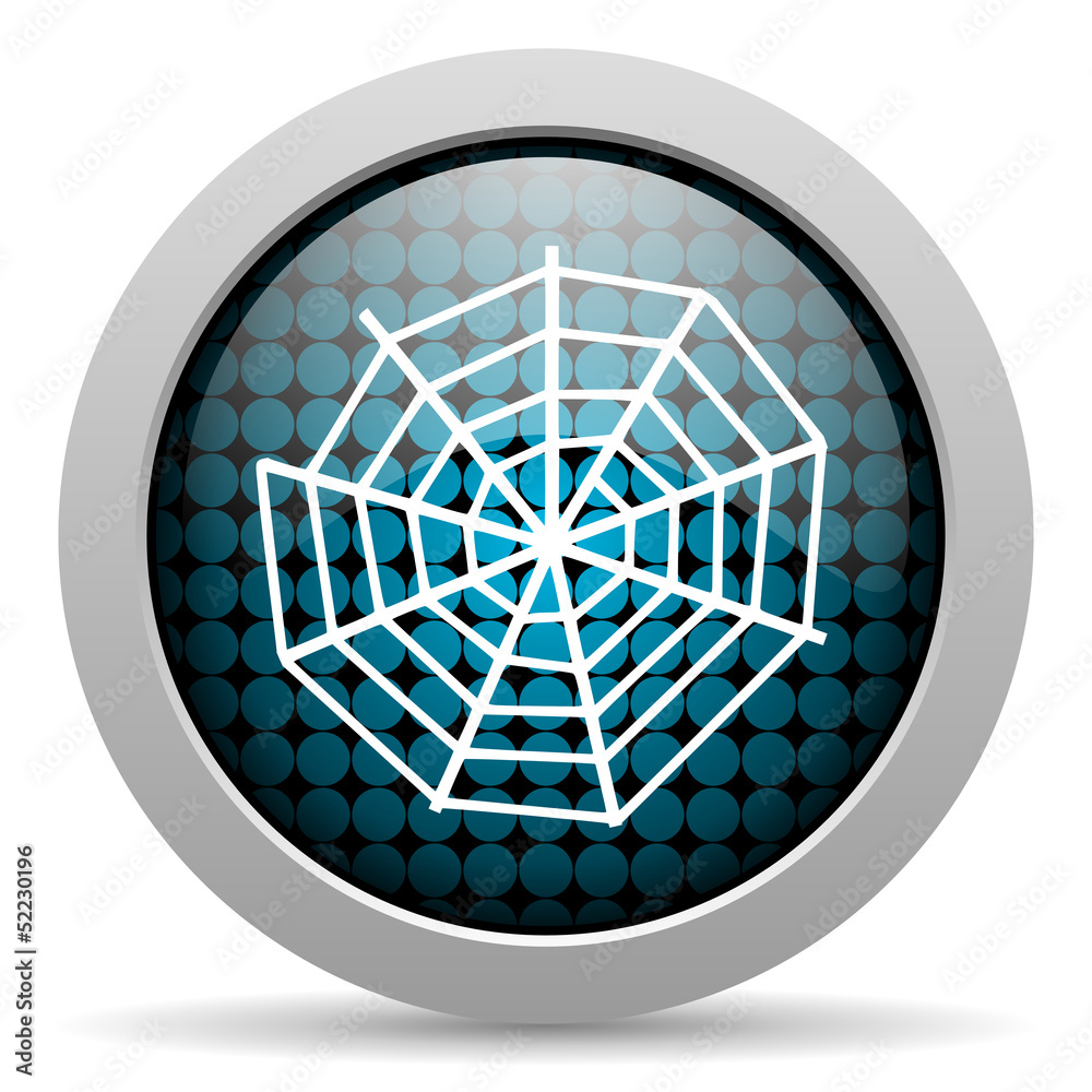 spider web glossy icon spider web glossy icon