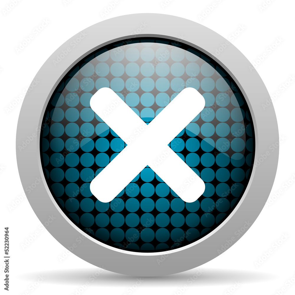 Obraz premium cancel glossy icon