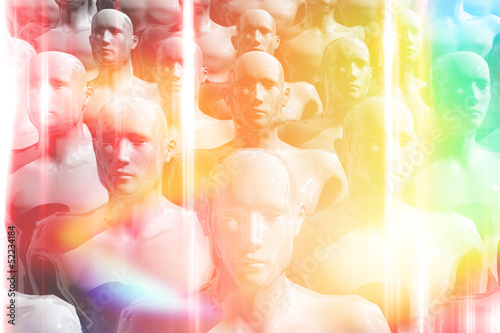 Colorful group of people
