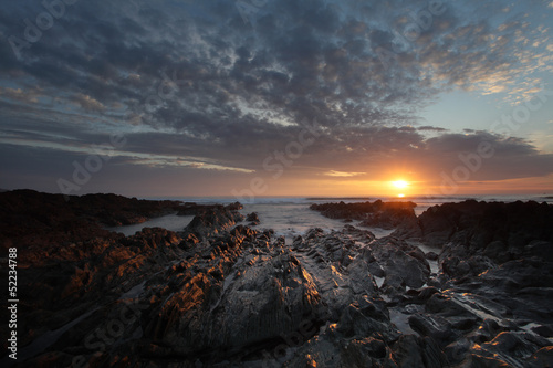 Sunset Woolacombe North Devon coast