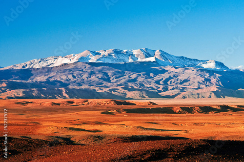 Mountain landscape in the north of Africa, Morocco photo