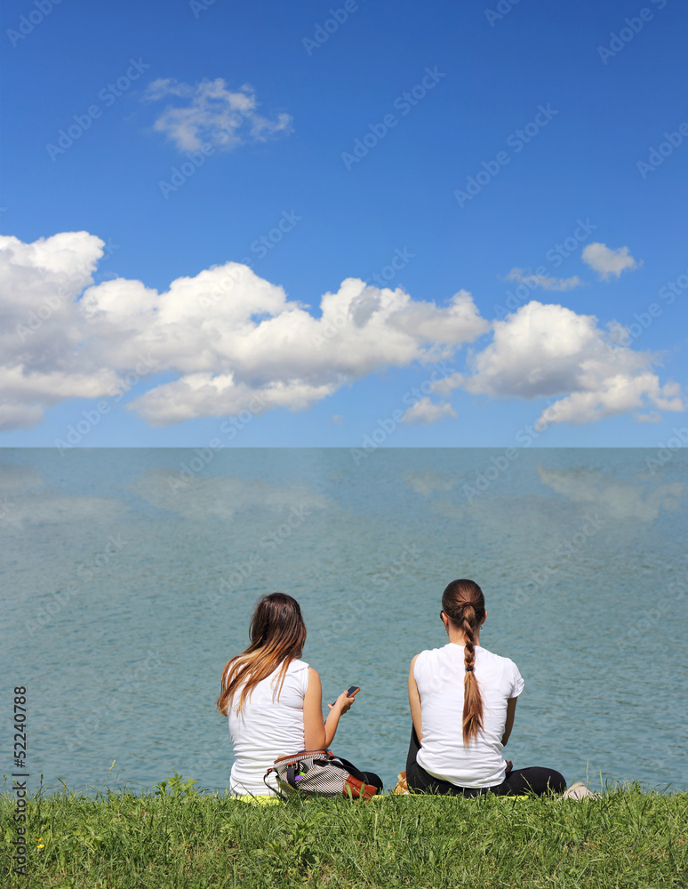 Fototapeta premium Two girls