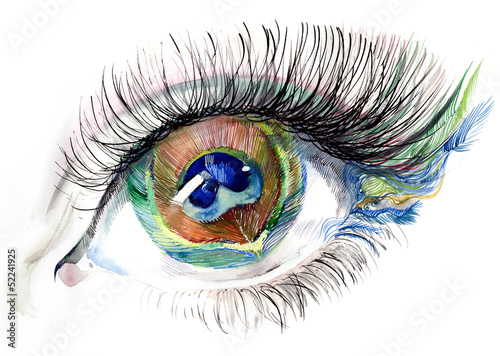 abstract human eye