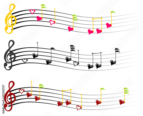 music notes of Love